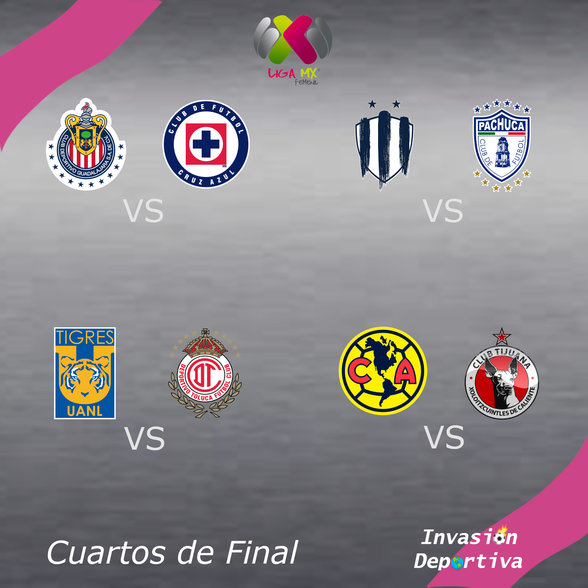 Horarios De Los Cuartos De Final De La Liga Mx Femenil Invasi N Deportiva