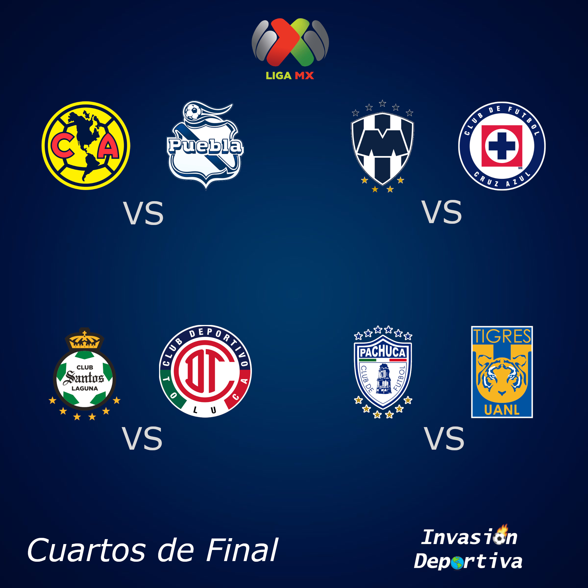 Listos los horarios de los Cuartos de Final del Apertura 2022 de la