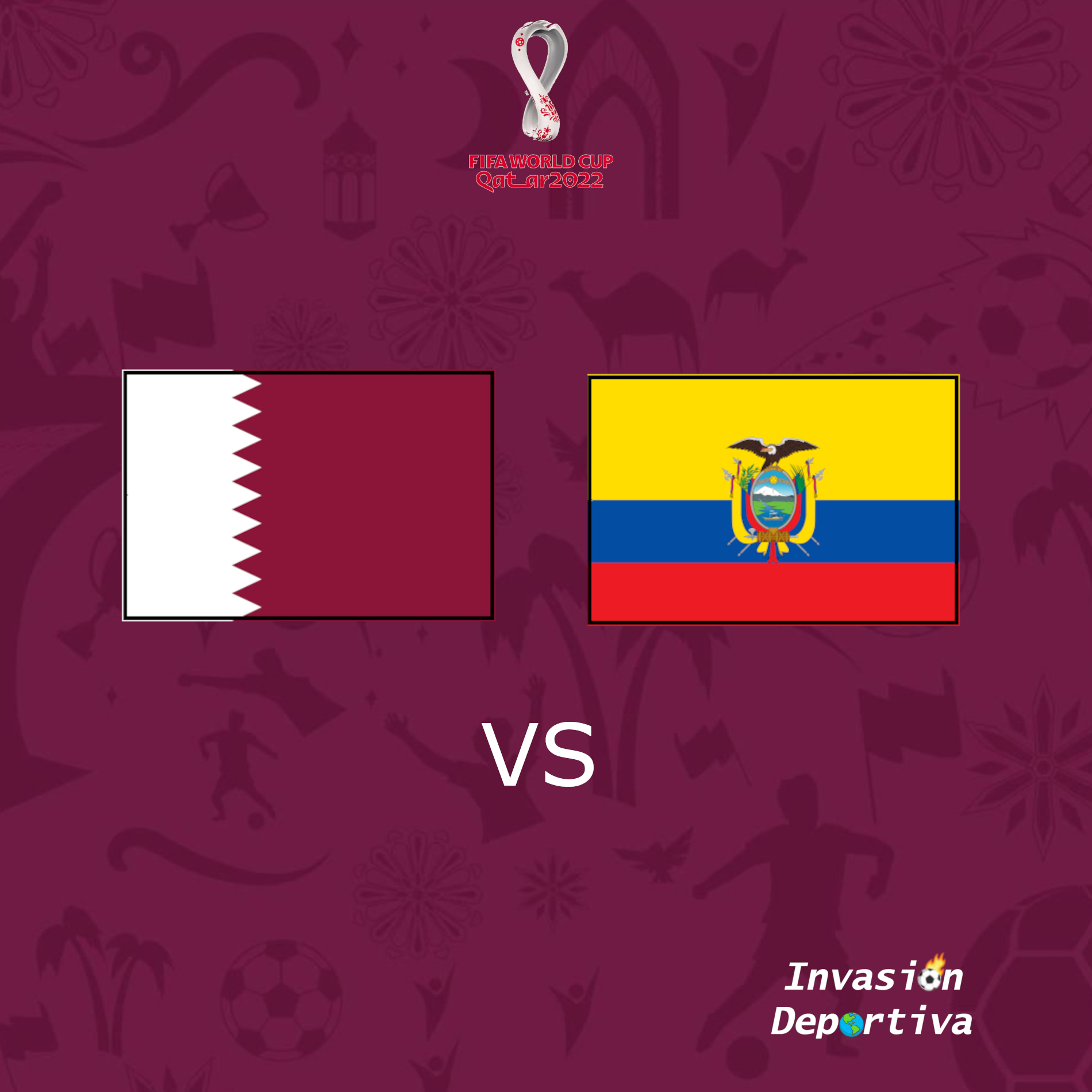 Alineaciones Qatar Vs Ecuador | Mundial Qatar 2022 - Invasión Deportiva